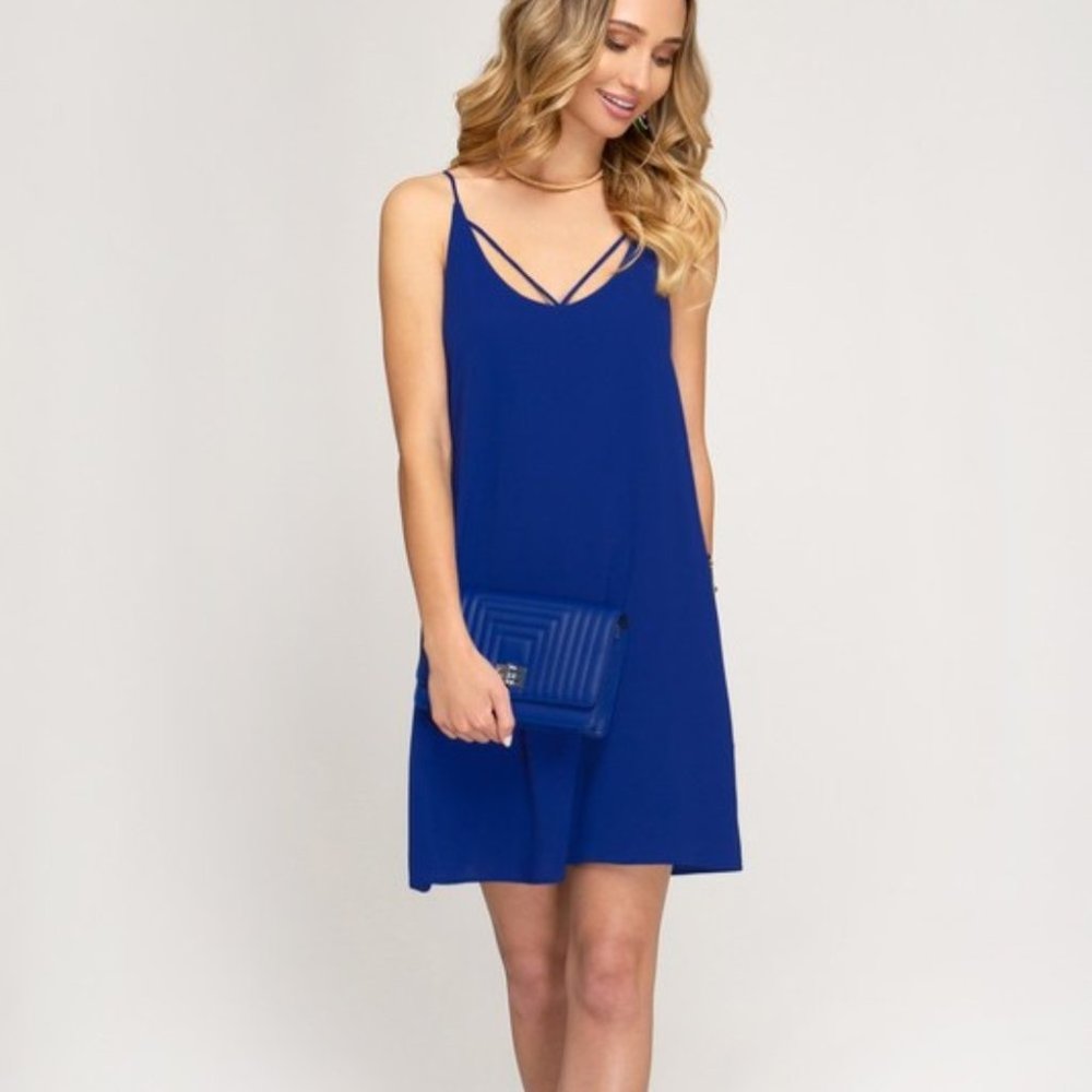 NEW Urban Chic Detail Strap Cami Shift Dress SZ SMALL NWT! - Picture 3 of 9